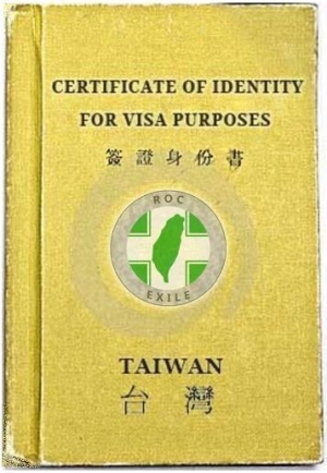 ROC Exile Certificate Of Identity