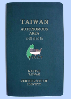 Native Taiwan Certificate of Identity