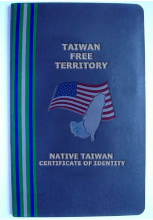 Native Taiwan Certificate of Identity